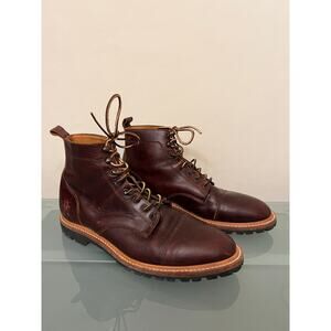 Taylor Stitch moto men's 11.5 boots brown leather chukka dress casual classic